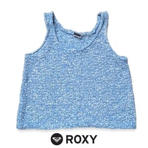 Roxy Knit Blue Crop Top XS